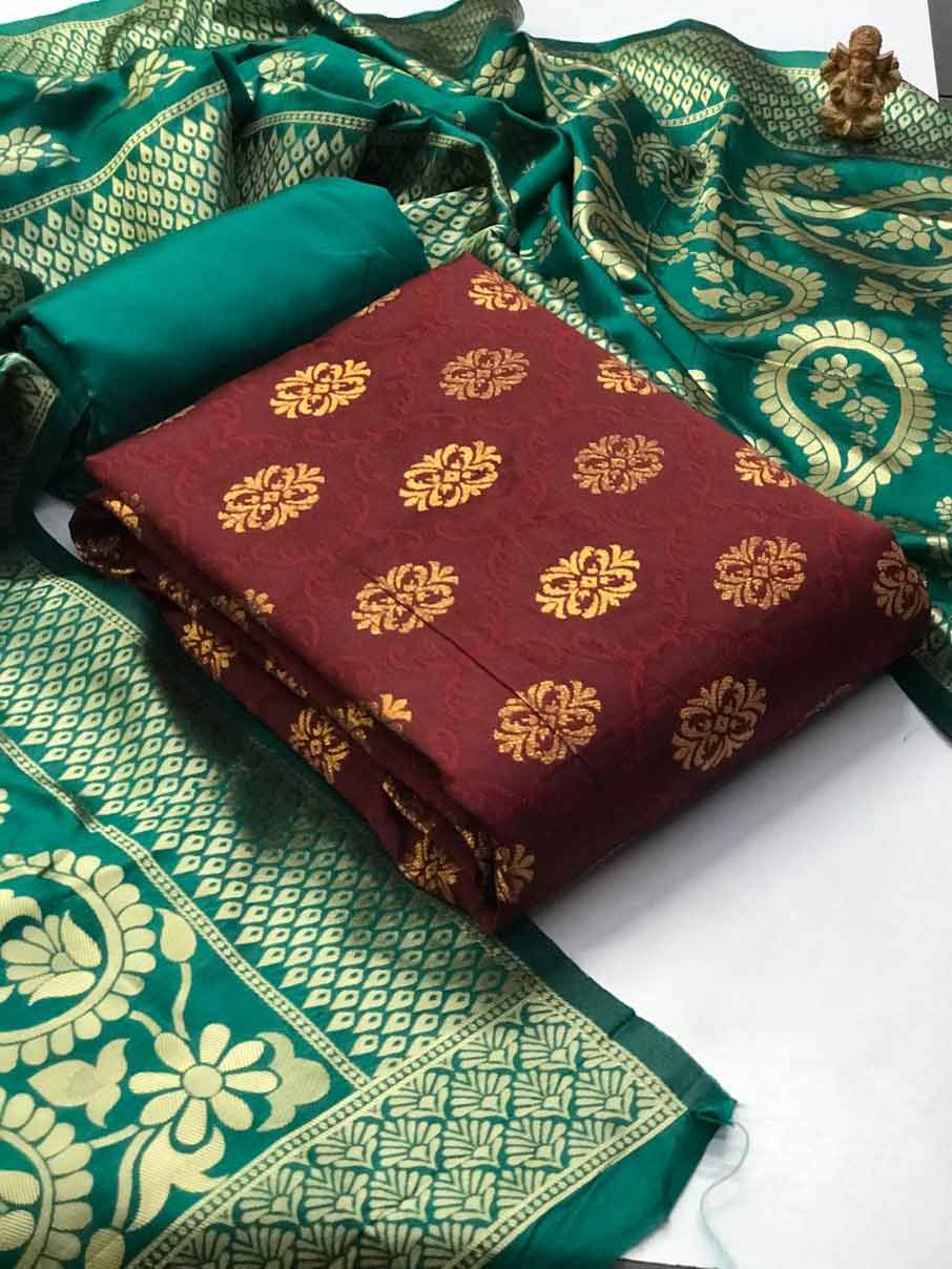 Banarasi Slik Whosale Dress Material Banarasi Slik Whosale Dress Material